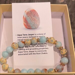 Aqua Terra Jasper Beaded Bracelet